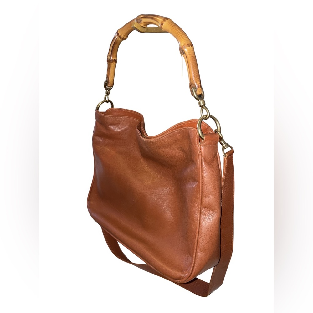 Vintage Gucci Bamboo Mini Hobo Bag- English Tan